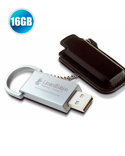 Pen Drive com Capa de Couro para Brindes